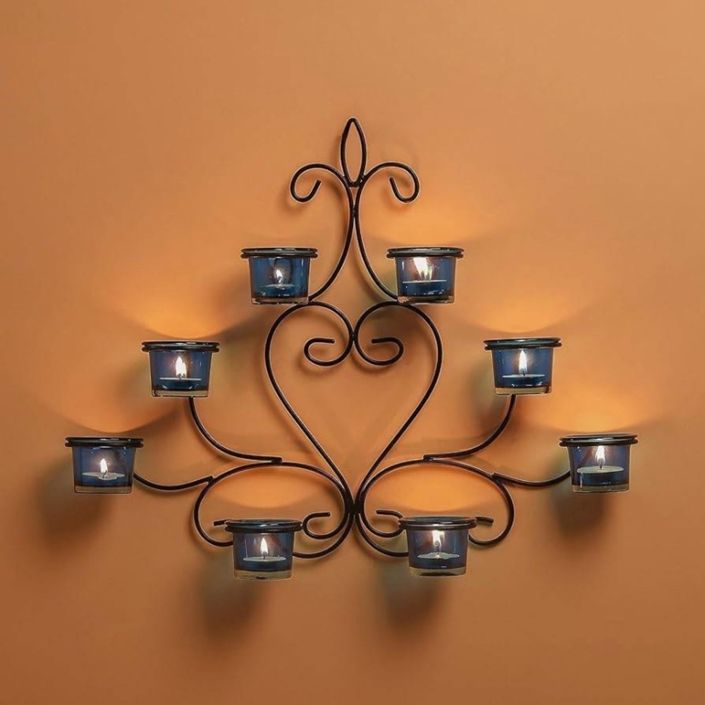 Hosley Scrolled Tealight Wall Sconce